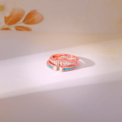 Rose Gold Bird Stack Rings