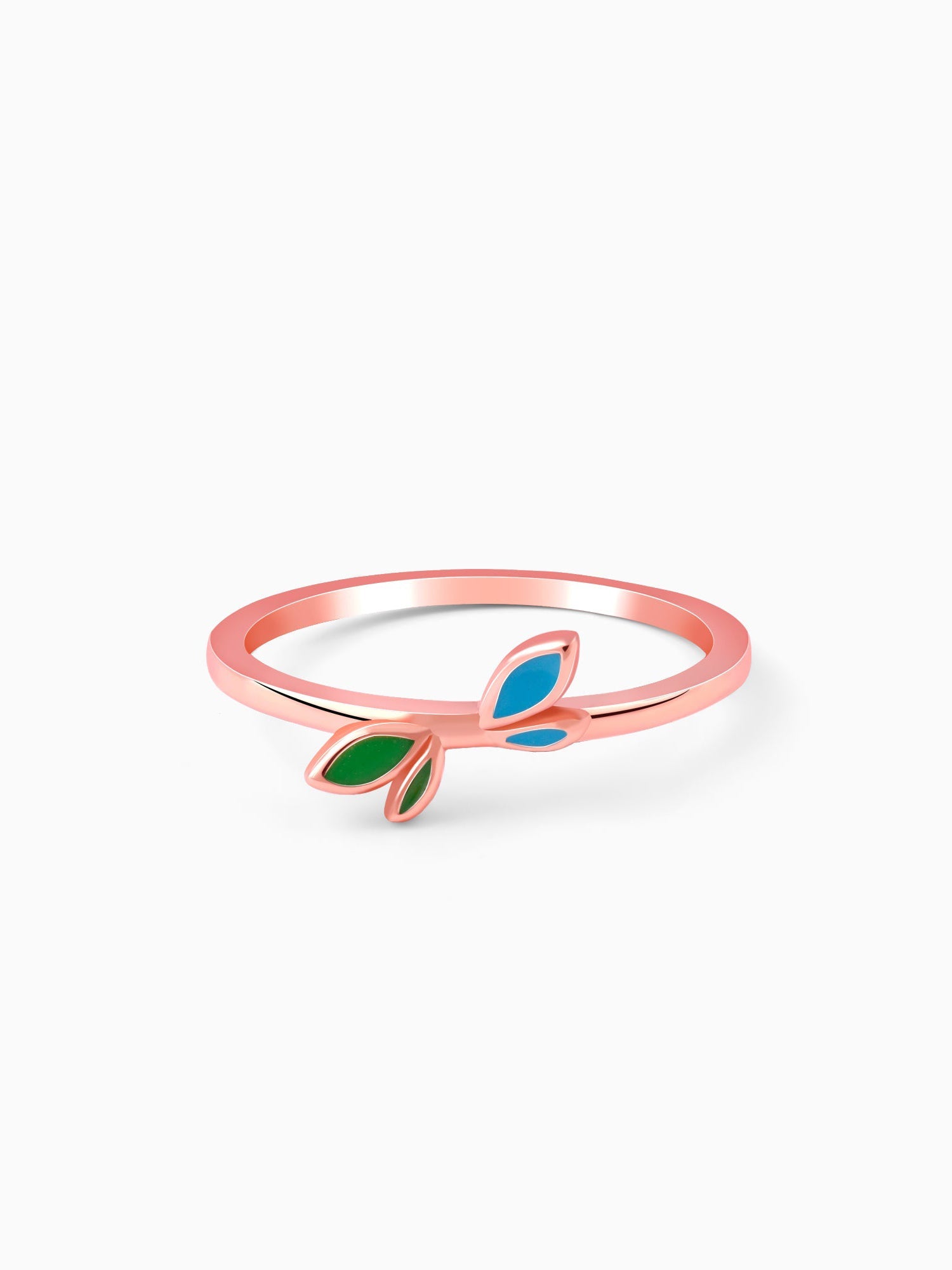 Rose Gold Duo-Dappled Ring