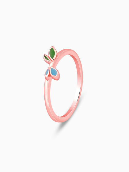 Rose Gold Duo-Dappled Ring
