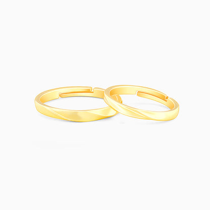 Golden In Sync Couple Rings
