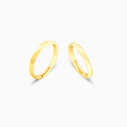 Golden In Sync Couple Rings