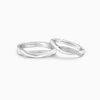 Silver Zirconia Twist Couple Bands