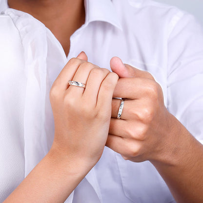 Buy Silver Sea Unique Couples Ring Design at Best Price