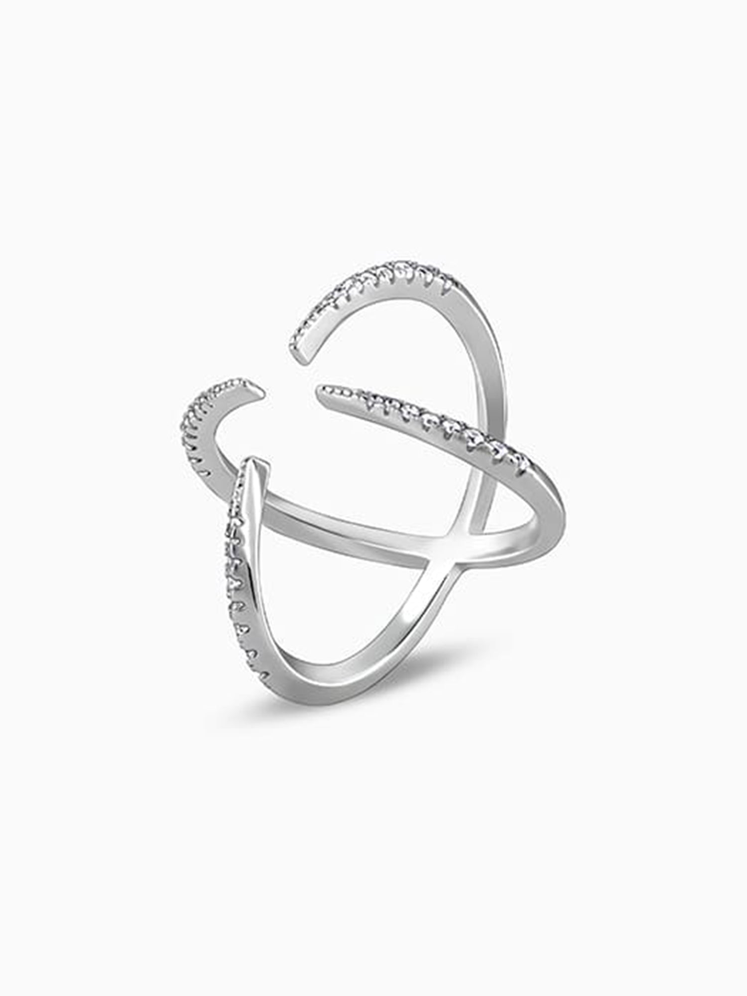 Silver Celestial Cocktail Ring