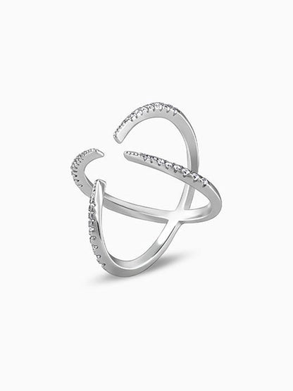 Silver Celestial Cocktail Ring