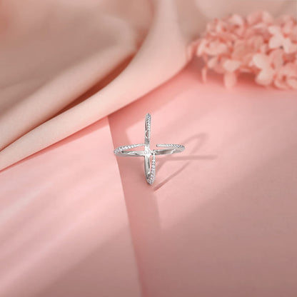 Silver Celestial Cocktail Ring