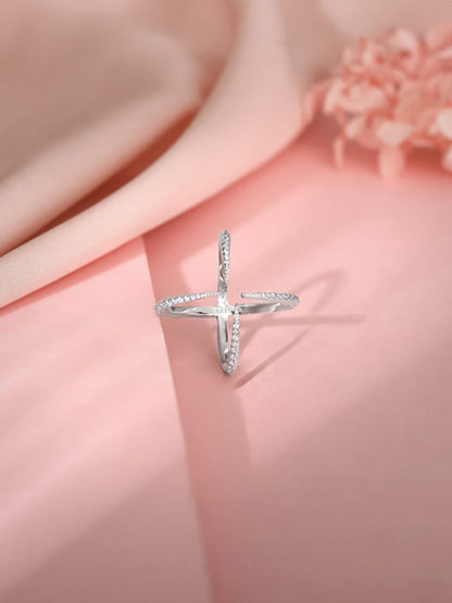 Silver Celestial Cocktail Ring