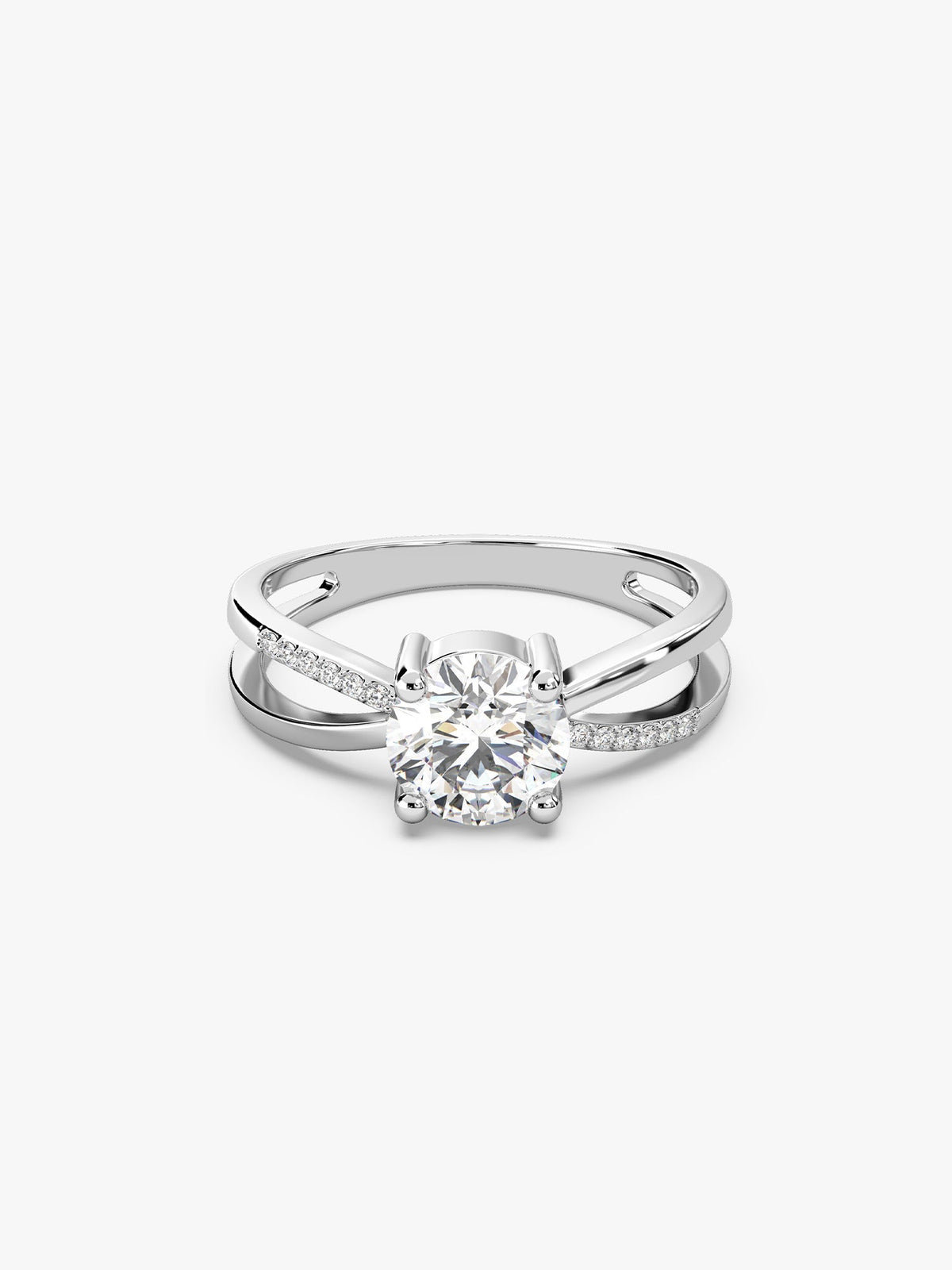 Silver Glittering Ring