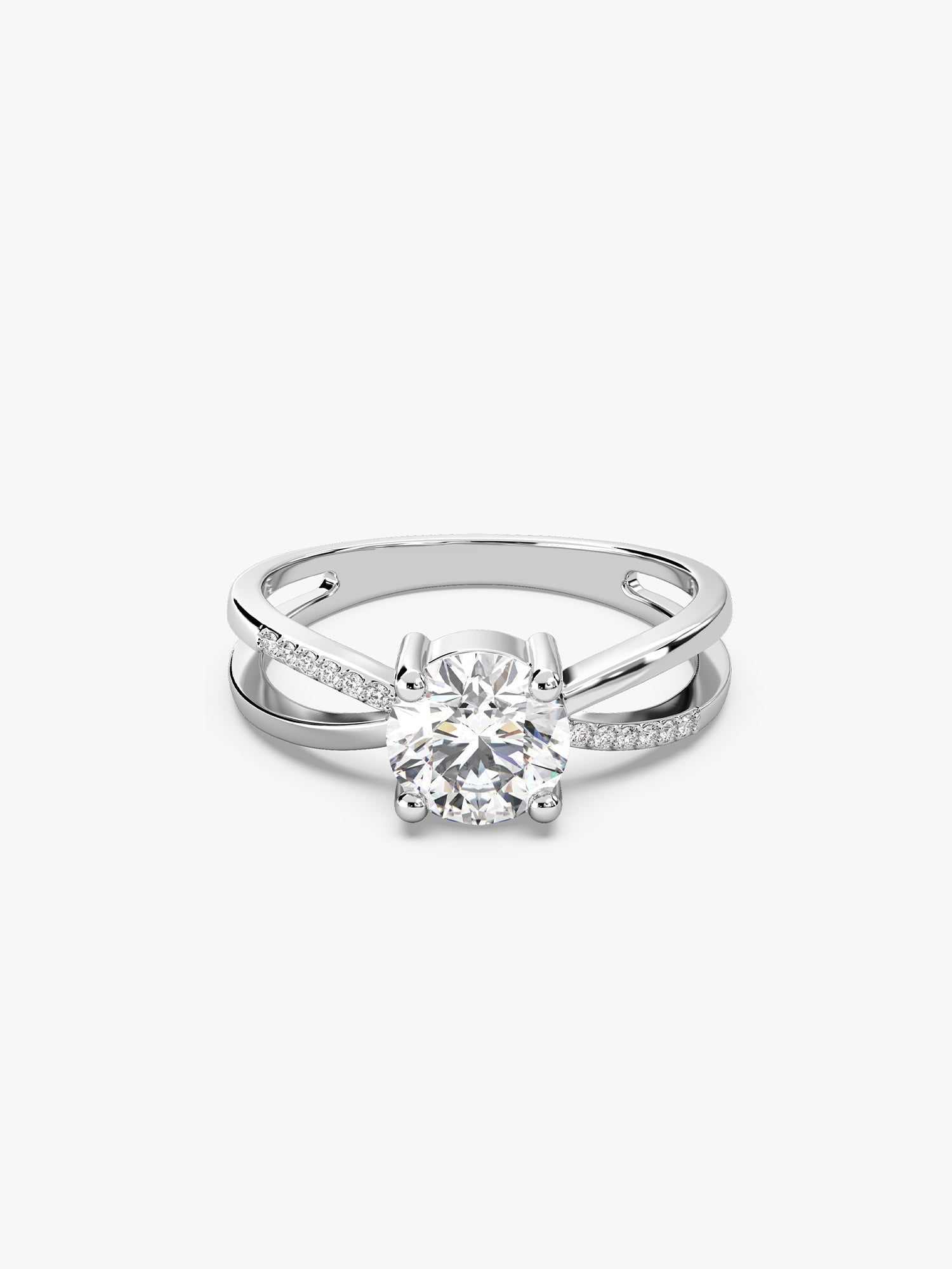 Silver Glittering Ring