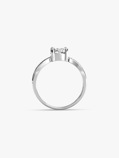 Silver Glittering Ring