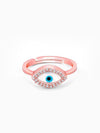 Rose Gold Evil Eye Ring