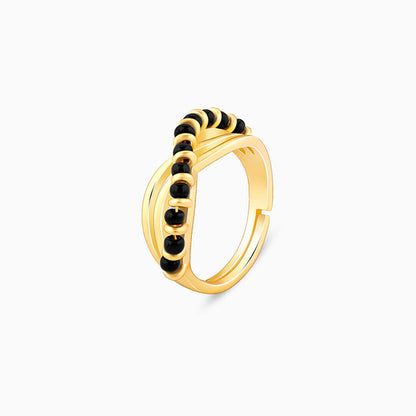 Golden Gleamy Mangalsutra Ring