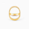 Golden Three-way Statement Ring