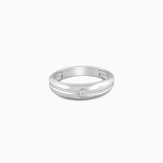 Silver Classical Ring For Him