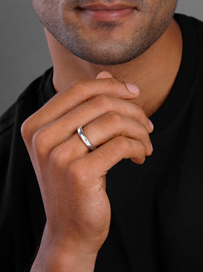 Silver Prestige Ring For Him