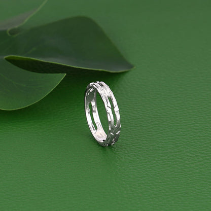 Silver Mirthful Ring For Him