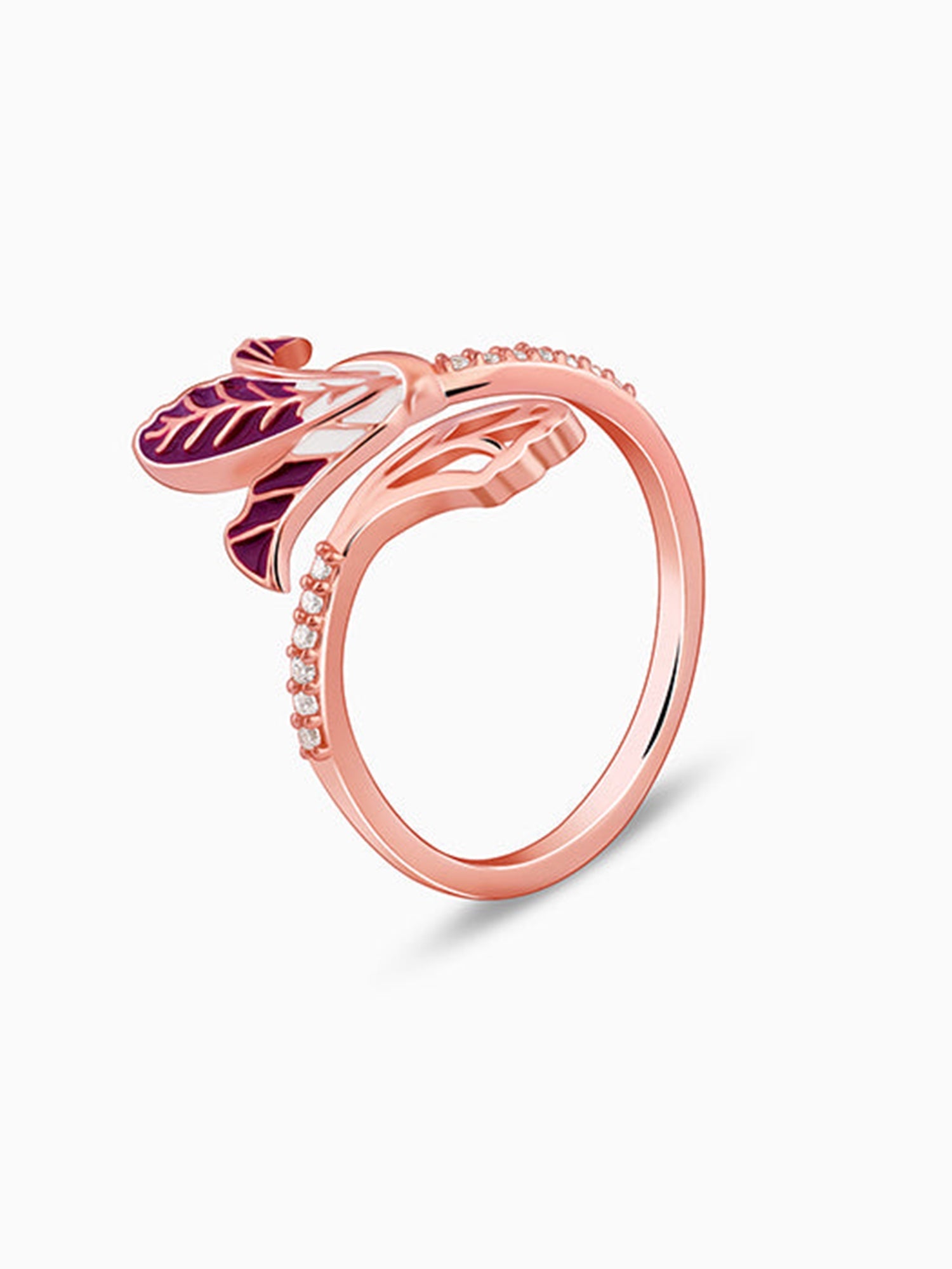 Rose Gold Ebony Ring