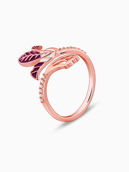 Rose Gold Ebony Ring