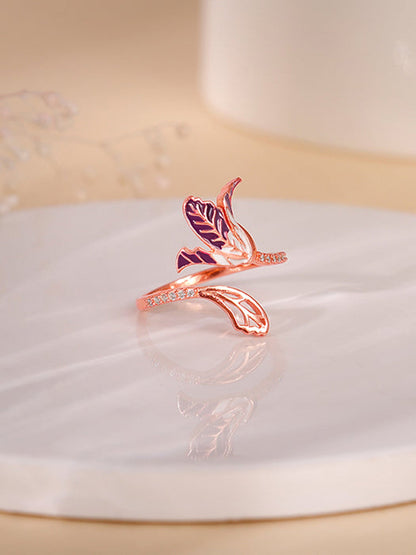 Rose Gold Ebony Ring