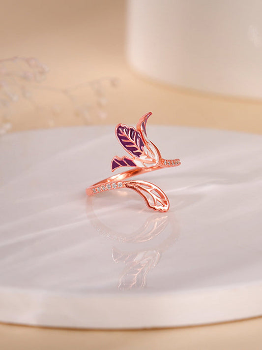 Rose Gold Ebony Ring