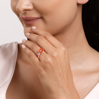 Silver Bell Mallow Ring