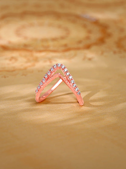 Rose Gold Sparkling Spirits Vanki Ring