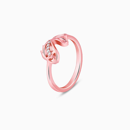 Rose Gold Diving Fish Ring (Size 12)