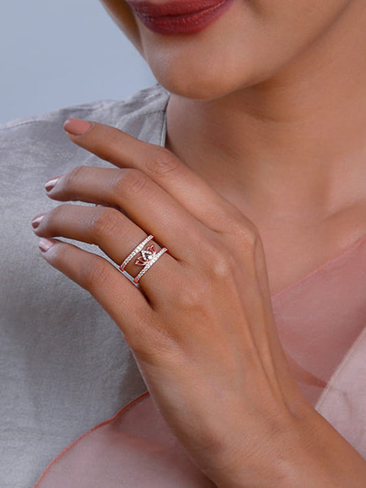 Rose Gold Gulabi Kamal Ring