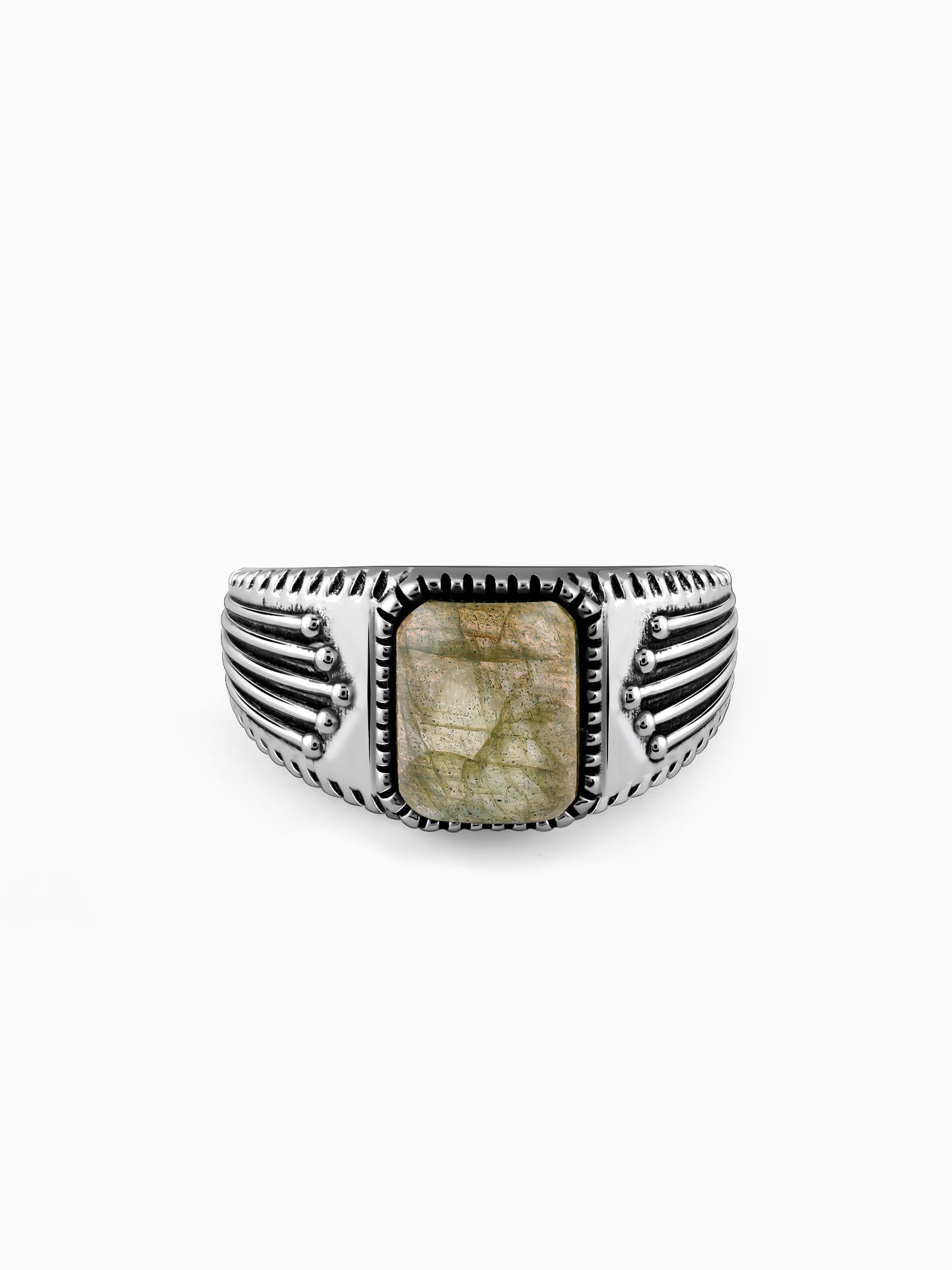Oxidised Silver Heritage Ring For Him
