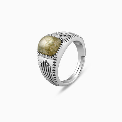 Oxidised Silver Heritage Ring For Him