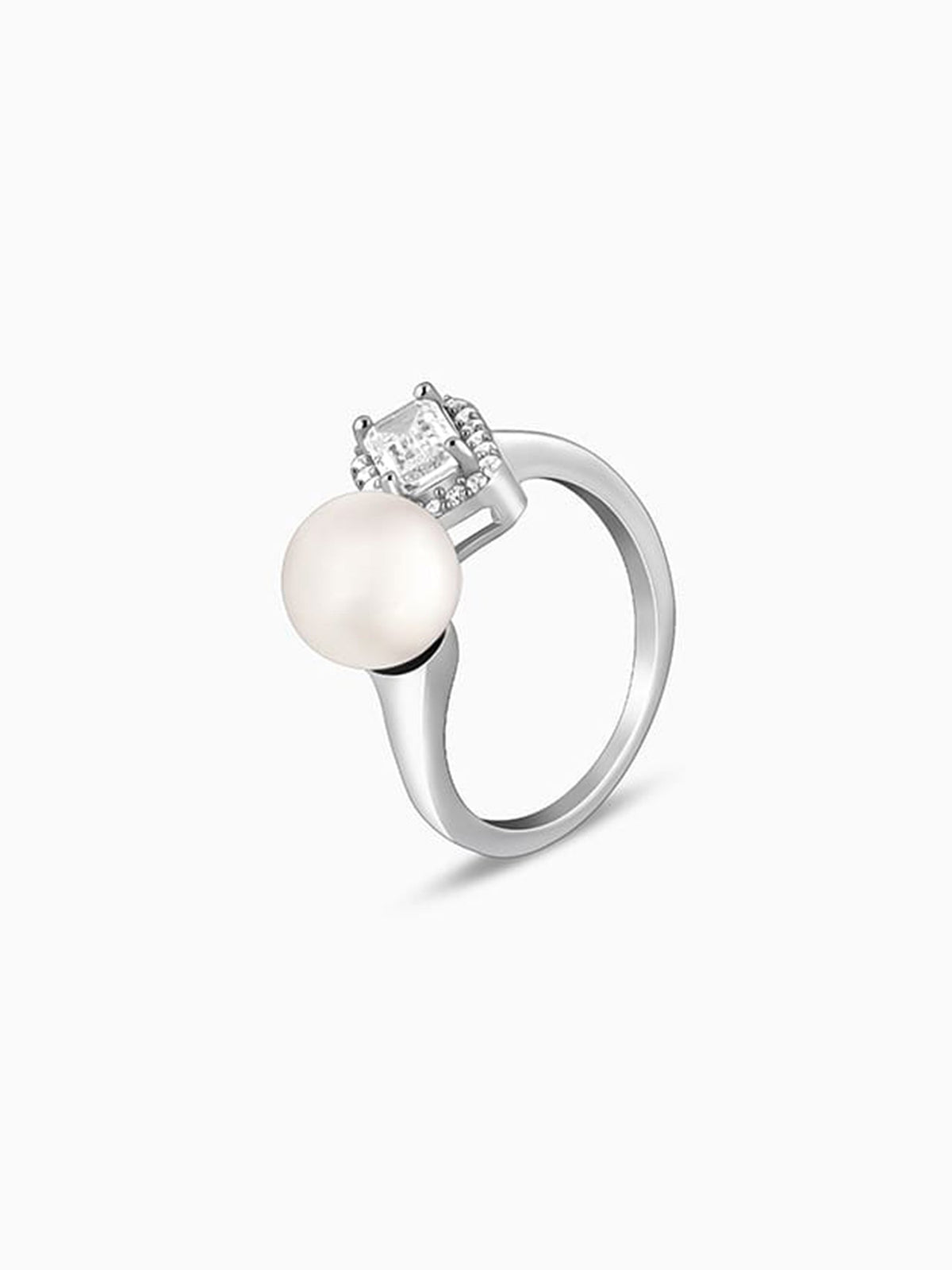 Silver Pearl It Up Ring