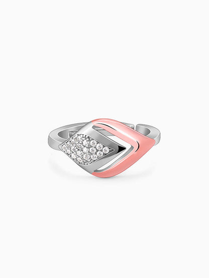 Dual Tone Majestic Rhombus Ring