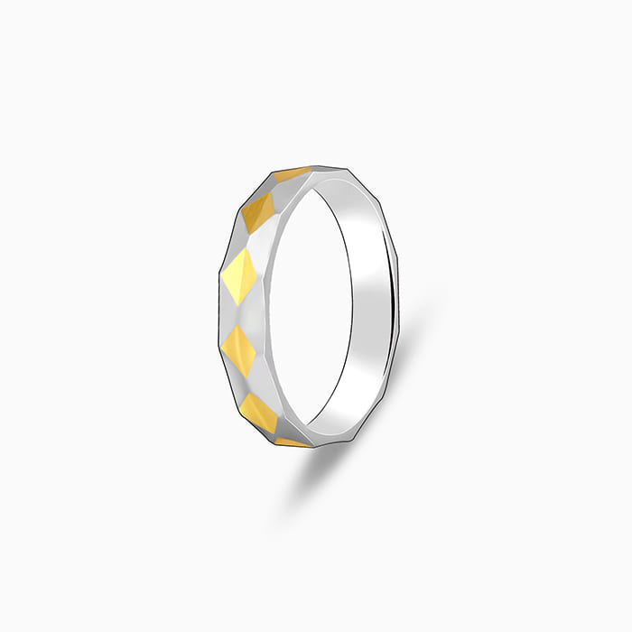 Dual Tone Altruistic Band For Him - view 4