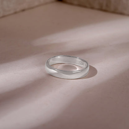Silver Modern Grace Ring For Him