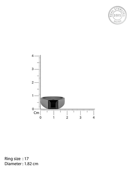 Black Rhodium Jazz Up Ring For Him