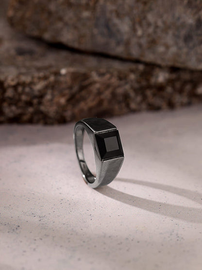 Black Rhodium Jazz Up Ring For Him