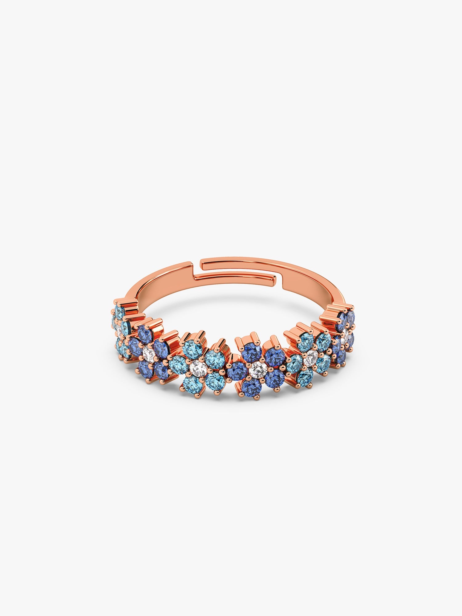 Rose Gold Glinting Crown Ring
