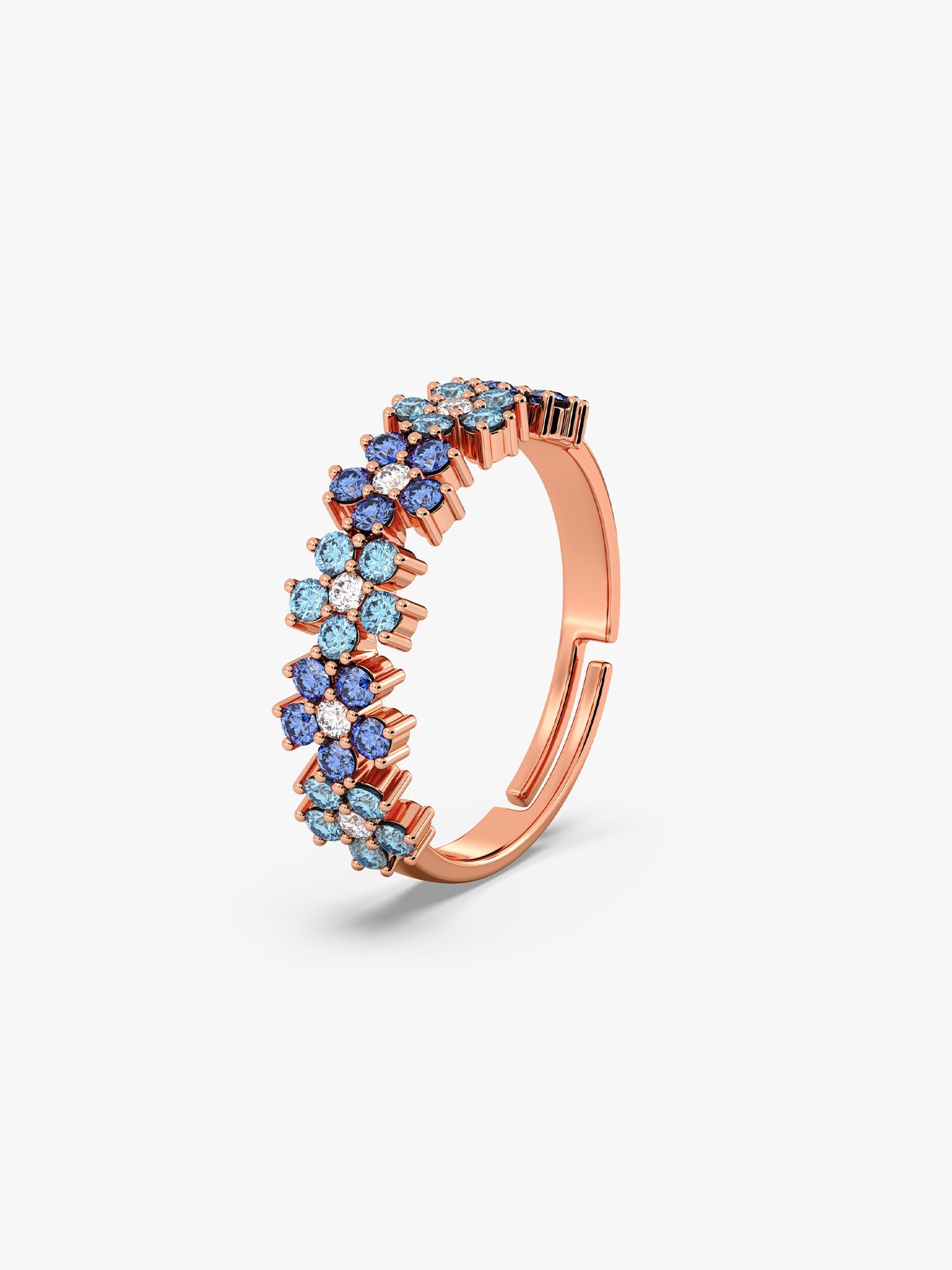 Rose Gold Glinting Crown Ring