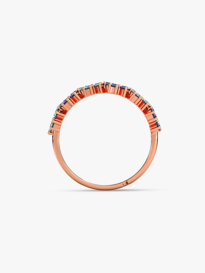 Rose Gold Glinting Crown Ring
