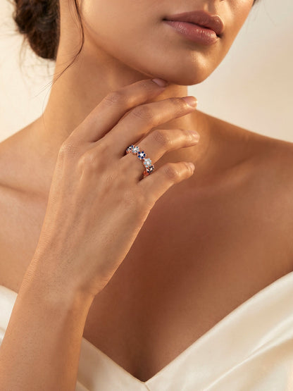 Rose Gold Glinting Crown Ring
