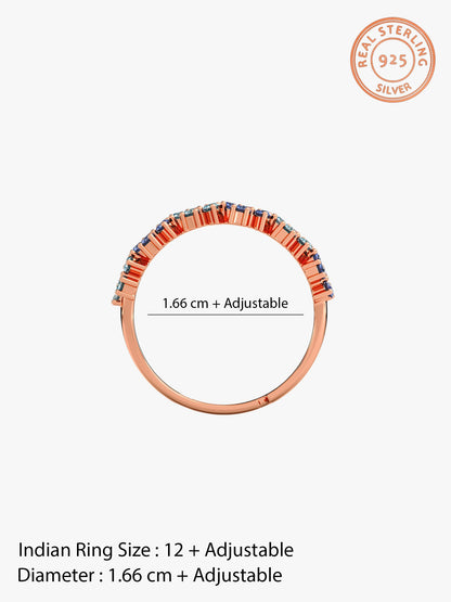 Rose Gold Glinting Crown Ring