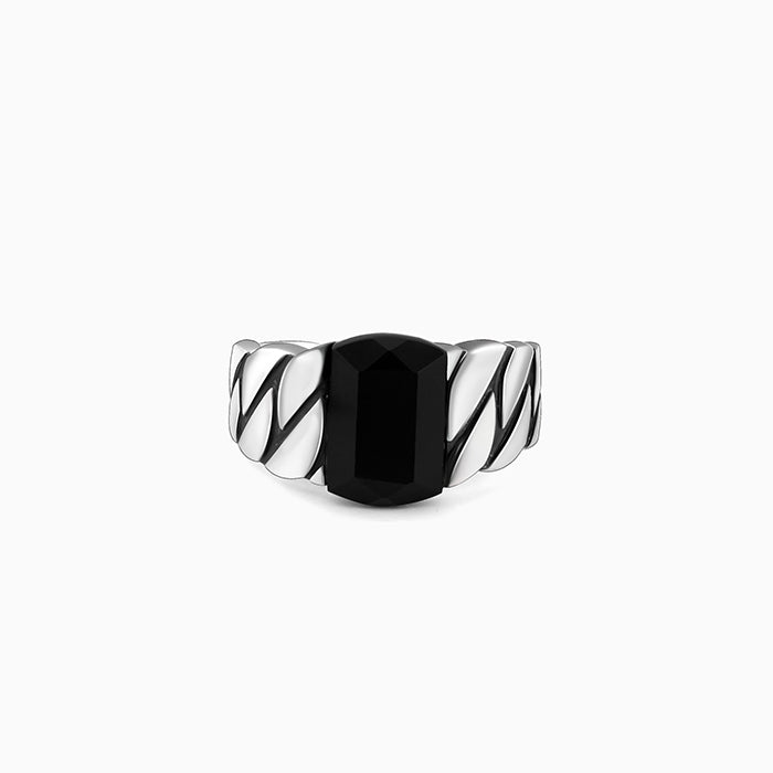 Black Rhodium Impeccable Ring For Him - Image 1