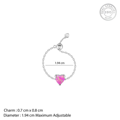 Silver Gypsy Heart Ring