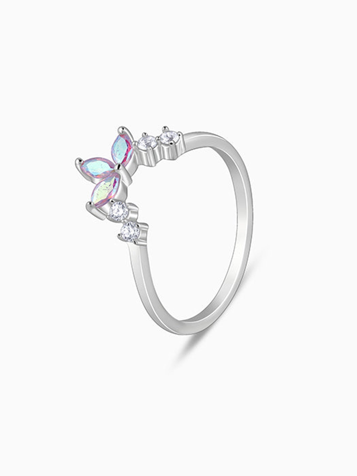 Silver Leafy Vanki Ring