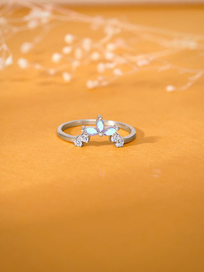 Silver Leafy Vanki Ring