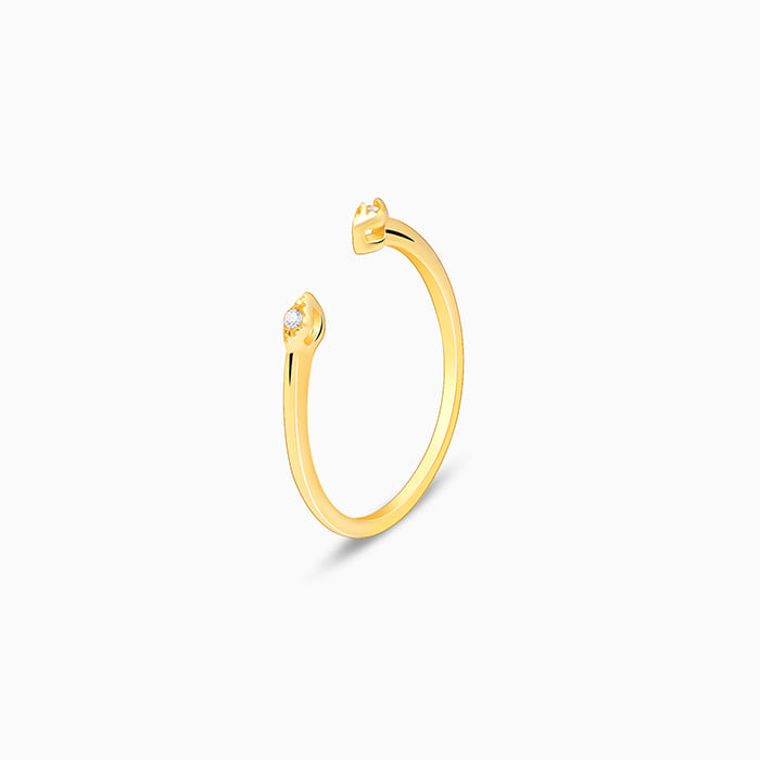 Golden Sunbeam Teardrop Ring - view 10