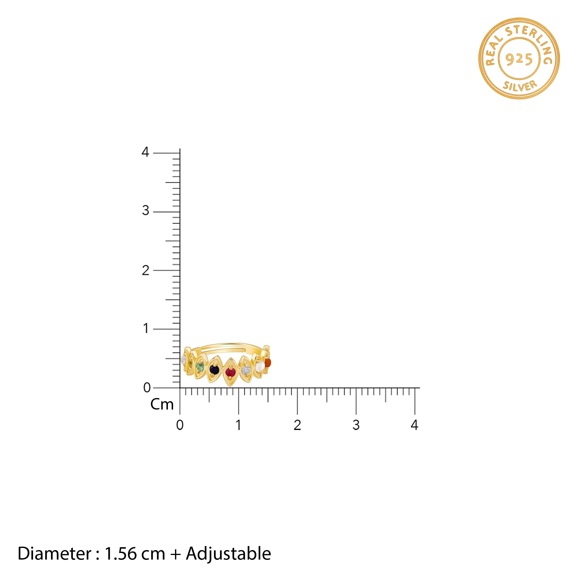 Golden Radiant Shine Ring - view 5