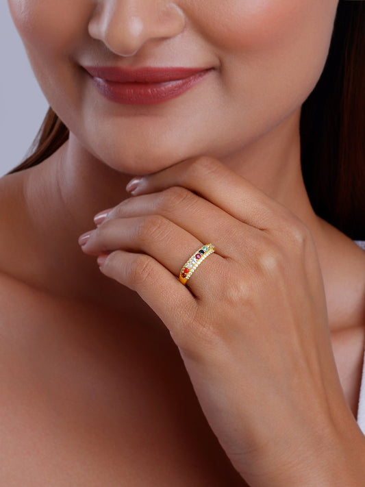 Golden Ravishing Aura Ring