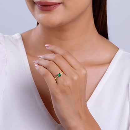 Golden Green Pixie Ring