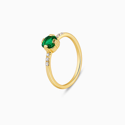 Golden Green Pixie Ring